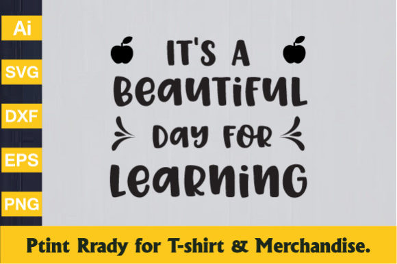 A Beautiful Day for Learning: Teacher Embroidery Design