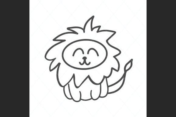 Adorable Baby Lion: A Versatile Embroidery Design