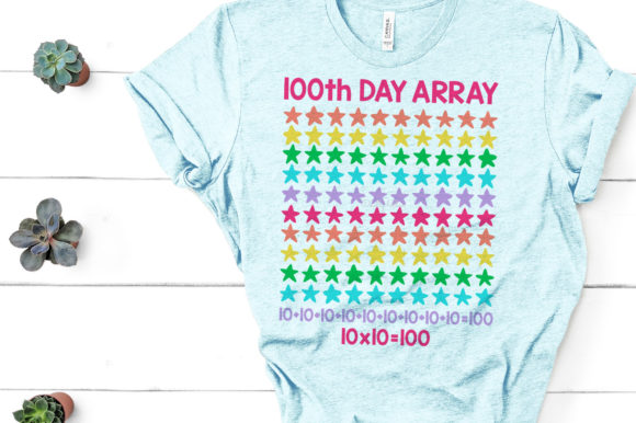 Celebrate with 100th Day Array: A Fun and Colorful Embroidery Design