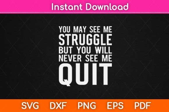 Embroidery Review: You May See Me Struggle Motivational