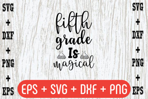 Fifth Grade is Magical: A Charming Embroidery Design
