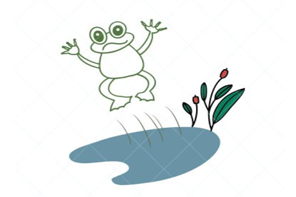 Jumping Frog: A Lively Addition to Your Embroidery Projects