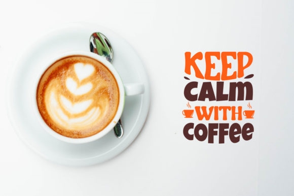 Keep Calm with Coffee: A Charming Embroidery Design