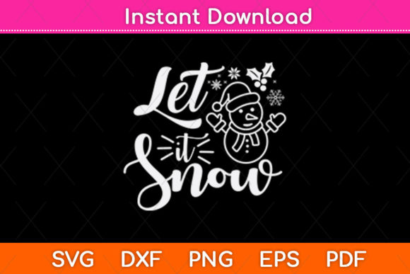 Let It Snow Christmas: A Festive Embroidery Design